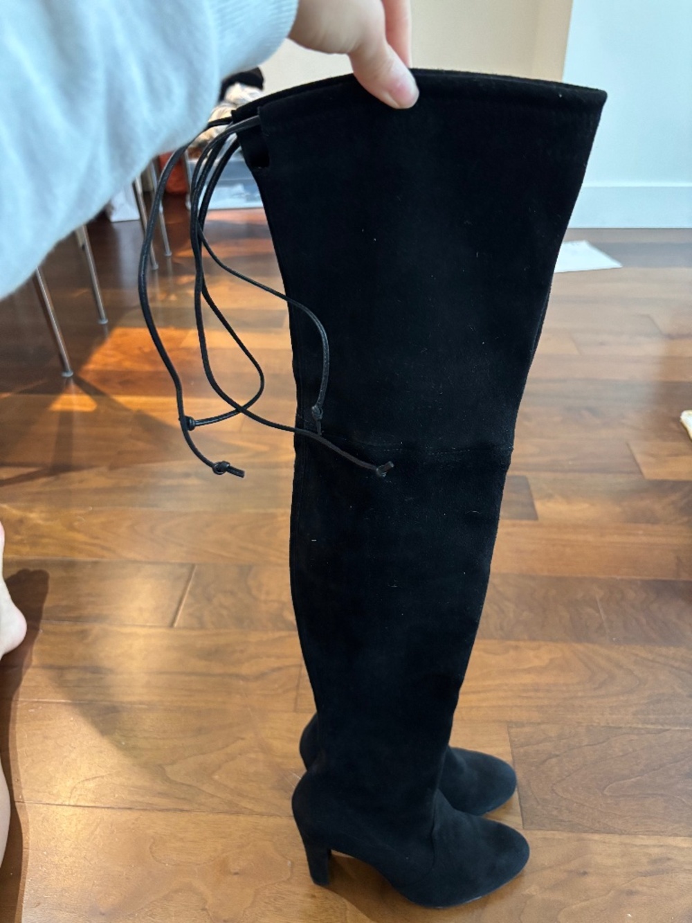 Stuart Weitzman Highland Over-the-Knee Suede Boots Size 5 (for size 6)
